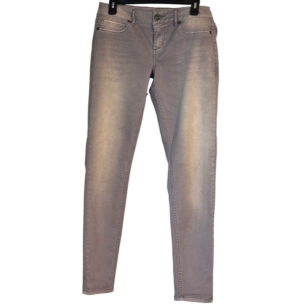 Maurices Jeggings Denim Pants Stretchy Casual Purple Wash women Size Med regular